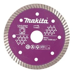 DISCO DIAMANTADO TURBO 4-1/2" (115 X 22.23MM) PORC D-50893 MAKITA