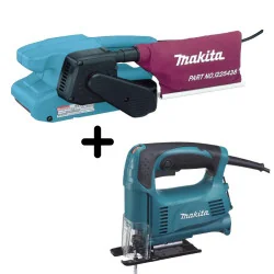 COMBO Lijadora Banda 3X18" 9911 + Sierra Caladora 4327