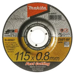 DISCO CORTE ACERO INOX. 4-1/2" (115x0.8x22.23) CD B-46947 MAKITA