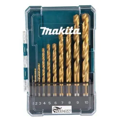 SET BROCA METAL HSS-TIN 10 PZ 1-10MM D-72849 MAKITA