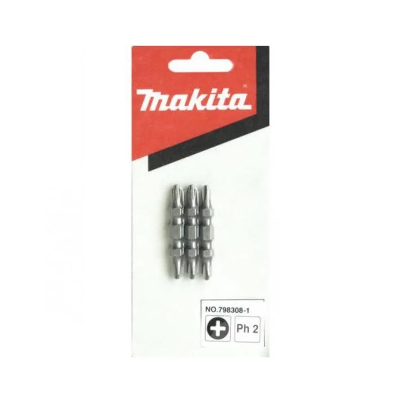 PUNTA CRUZ IMPACTO PH 2 (1/4"X45MM) BLISTER 3PZ 798308-1 MAKITA