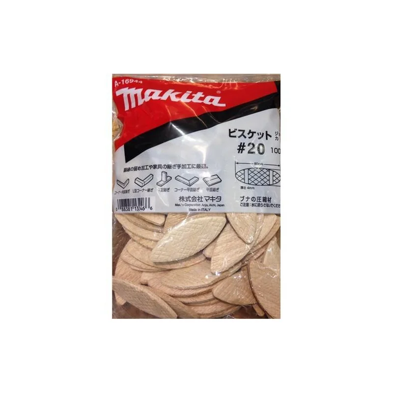 TARUGO PLANO ENSAMBLEN°20P/3901(56X23.5 MM) 100PZ A-16944 MAKITA