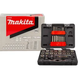 Juego Machos Y Terrajas Métricos de 40Pzs B-65838 Makita