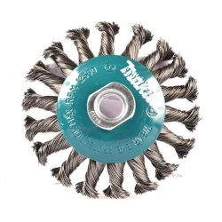 GRATA COPA CONICA 4 1/2"" AC.TRENZADO 0,5MM M14 D-55413 MAKITA