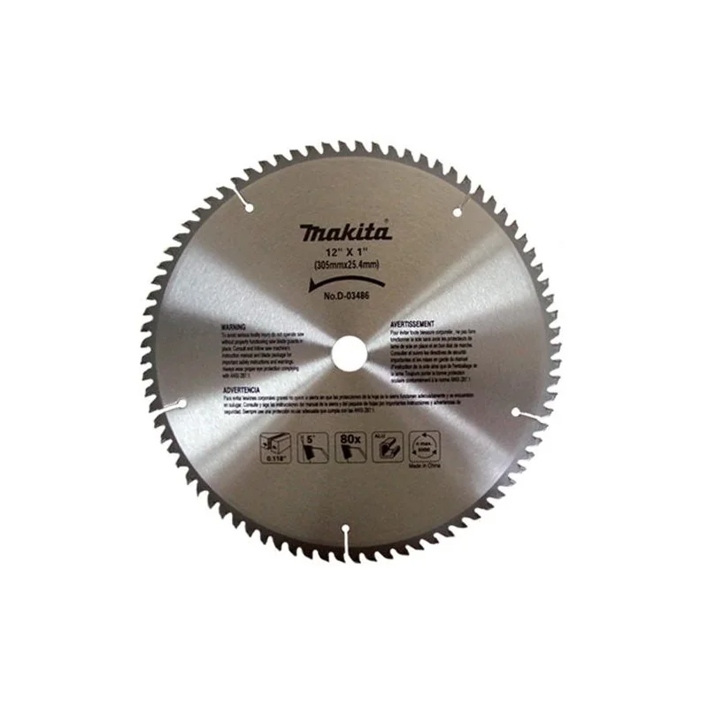 DISCO SIERRA 12" (305 X 25.4MM X 80DTE) BUJE 25MM A-82541 MAKITA