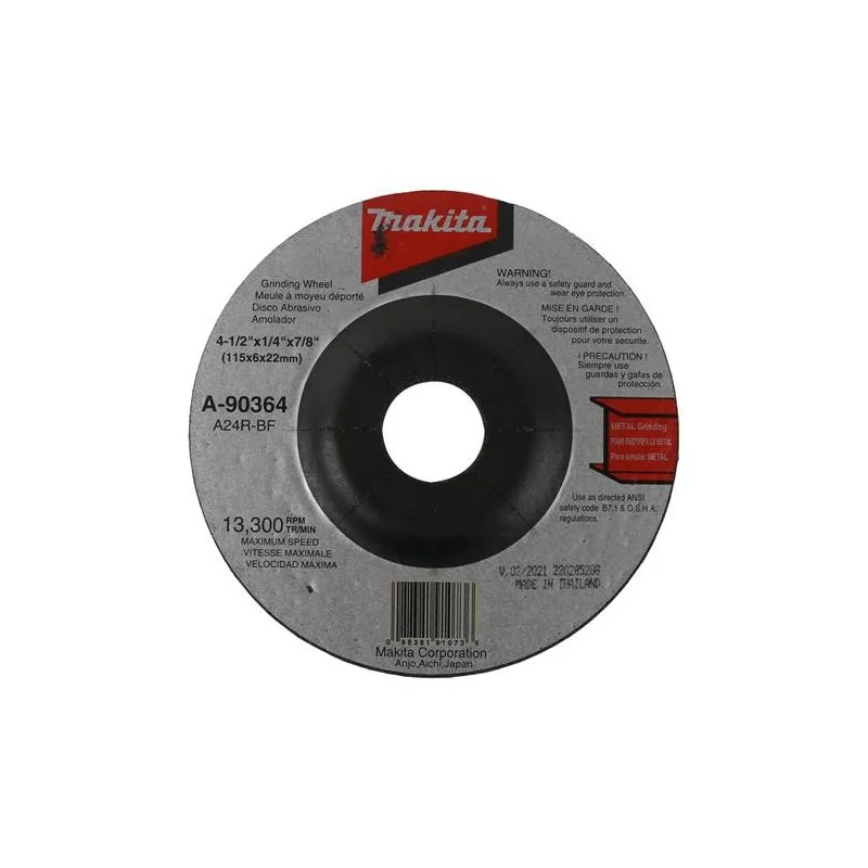 DISCO DESBASTE METAL 4.1/2" (115 X 6 X 22.23) CD A A-90364 MAKITA