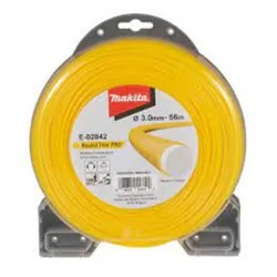 NYLON REDONDO AMARILLO DOBLE CAPA/3.0 MM/56 MT E-02842 MAKITA