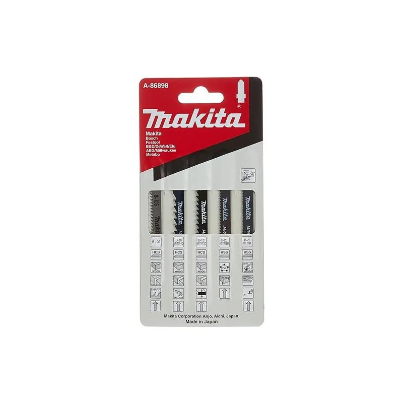 Set Hoja Calar B10S. B13. B16. B22. B23 A-86898 Makita