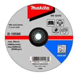 Disco Desbaste Flexible 7" (180X3X22Mm) Wa60, 2G, B-18580 Makita