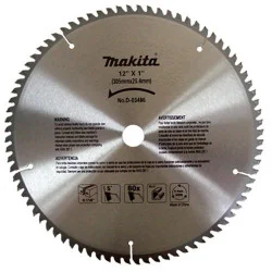 DISCO SIERRA 12" (305 X 25.4MM X 80DTE) P/ALUMINI D-03486 MAKITA