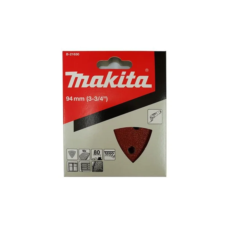 Lija Delta Rojo Gr80 Para Madera (10Pz) B-21630 Makita