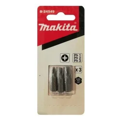 Punta Cruz Set Ph 1-2-3 (1/4"X25Mm) Blister 3Pz B-24549 Makita