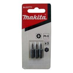 PUNTA CRUZ PH 0 (1/4"X25MM) BLISTER 3PZ B-23771 MAKITA