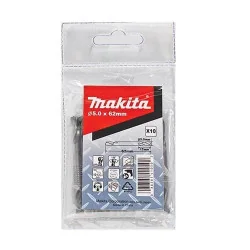 BROCA METAL DOBLE PUNTA HSS 5.2X62MM (10UN) B-27028 MAKITA