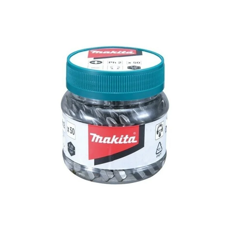 PUNTA CRUZ PH 2 (1/4"X50MM) CANDY 50 PZ B-26521 MAKITA