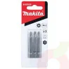 PUNTA CRUZ PH 2 (1/4"X50MM) BLISTER 3PZ B-25529 MAKITA