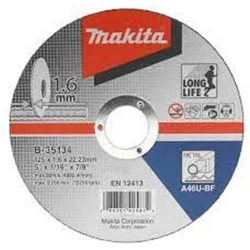DISCO CORTE METAL 5" (125 X 1.6 X 22.23) A46P-BF B-35134 MAKITA