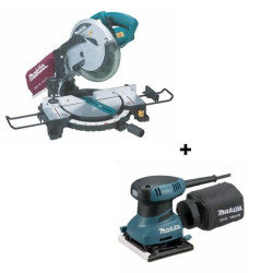 Combo Ingleteadora 10" Mls100 + Lijadora Orbital B Mls100-6 Makita