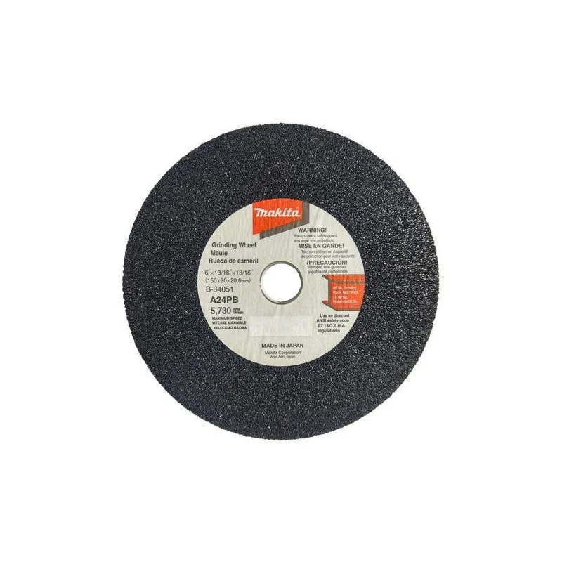 RUEDA AMOLADORA PARA ESMERIL RECTO 150 GR24 P/GS60 B-34051 MAKITA