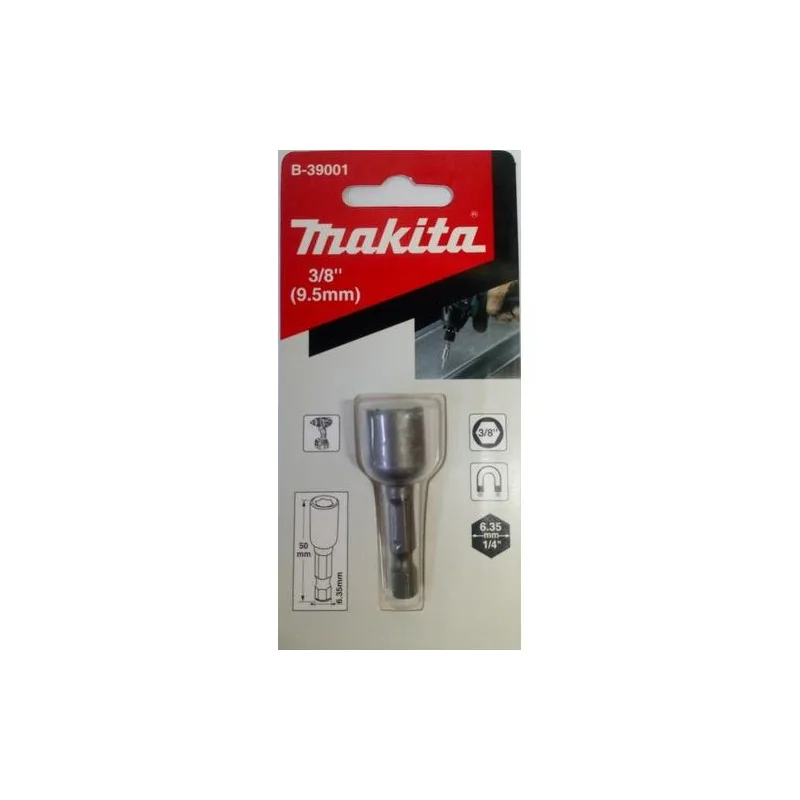 PUNTA DADO MAGNETICO 3/8" (1/4"X50MM) MZ B-39001 MAKITA