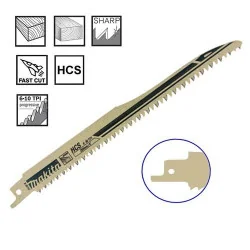 HOJA SIERRA SABLE HCS (6-10T X 203MM) P/MADERA SUP B-05153 MAKITA