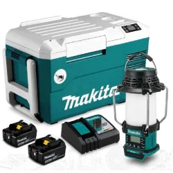 Combo Coolers 20Lt Lxt+2 Bat3.0Amp+Carg+Lamp/Radio Dcw180Z-3 Makita