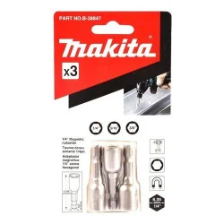 PUNTA DADO MAGNETICO SET 1/4-5/16-3/8" (1/4"X48MM) B-38847 MAKITA