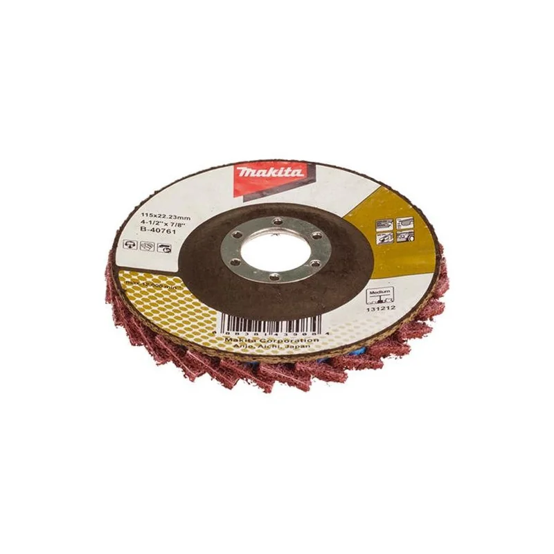 DISCO LIMPIADOR TRASLAPADO 4 1/2" (115 X 22.23) ME B-40761 MAKITA