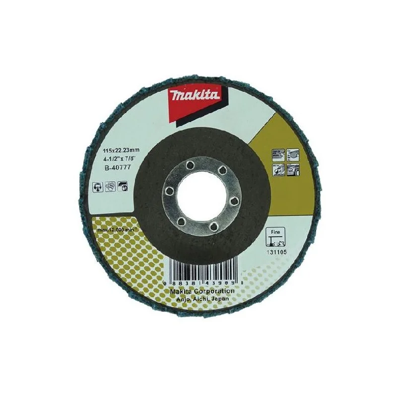 DISCO LIMPIADOR TRASLAPADO 4 1/2" (115 X 22.23) FI B-40777 MAKITA
