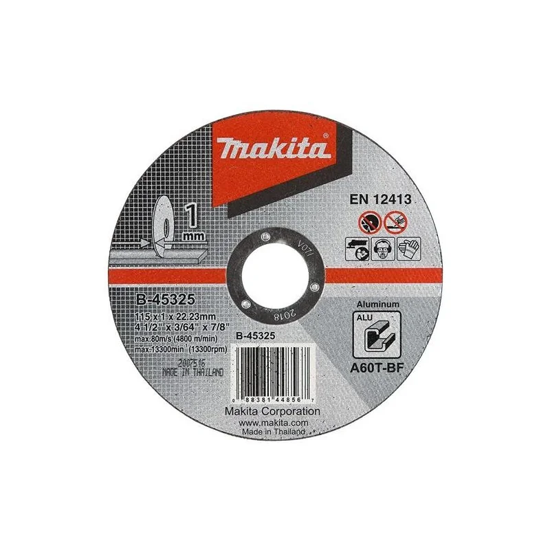 Disco Corte Aluminio 4-1/2" (115X1.0X22.23)  A60T B-45325 Makita
