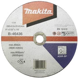 DISCO CORTE METAL 9" (230 X 2.5 X 22.23) RECTO A30 B-46436 MAKITA