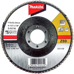 DISCO TRASLAPADO 4 1/2" (115 X 22) GR 80 ZIRCON M D-53746 MAKITA