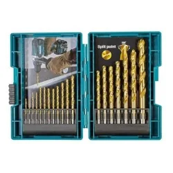 SET BROCA METAL HSS-TIN 19 PZS 1-10MM D-72229 MAKITA