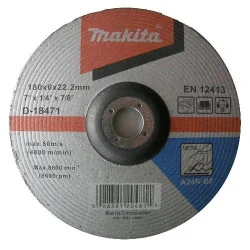 DISCO DESBASTE METAL 7" (180 X 6 X 22.23) CD A24R- D-18471 MAKITA