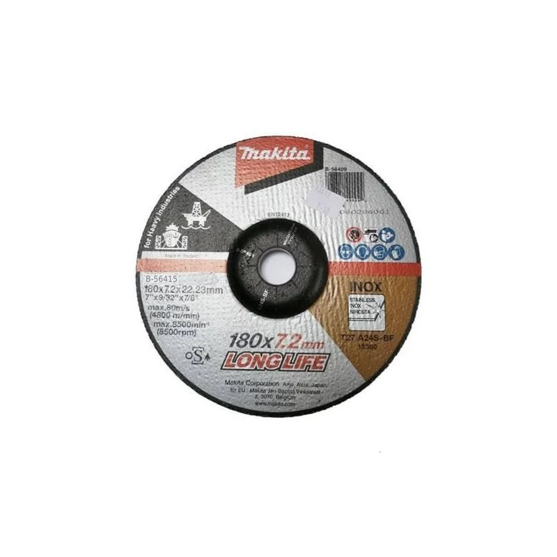 DISCO DESBASTE 7" (180X7.2X22.23) AZ24N HEAVY IND B-56415 MAKITA