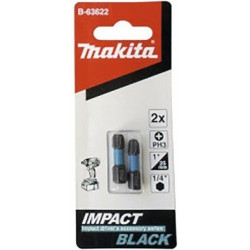 PUNTA CRUZ IMPACT BLACK PH 3 (1/4"X25MM) BLISTER B-63622 MAKITA
