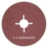 DISCOS LIJA 7" GRANO 120 (180 X 22.23MM) 5PZ P/ESM P-01105 MAKITA
