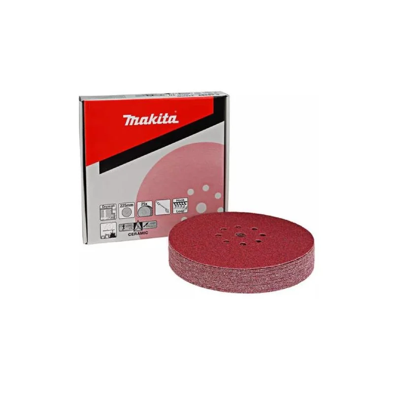DISCO LIJA 225MM 40 PARA LIJADORA PARED 25PZS PA B-68389 MAKITA