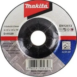DISCO DESBASTE METAL 4-1/2" (115 X 6 X 22.23) A24R D-41539 MAKITA