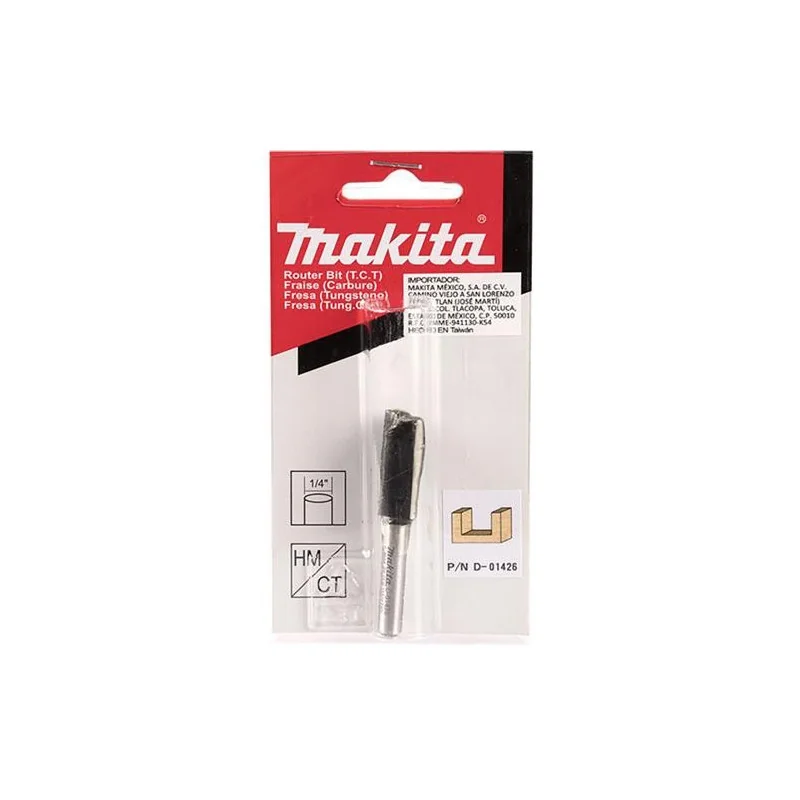 FRESA RECTA 2 FILOS1/2" X 1" EJE 1/4" D-01426 MAKITA