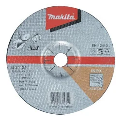 DISCO DESBASTE ACERO INOX. 7" (180 X 6 X 22.23) TR B-21135 MAKITA