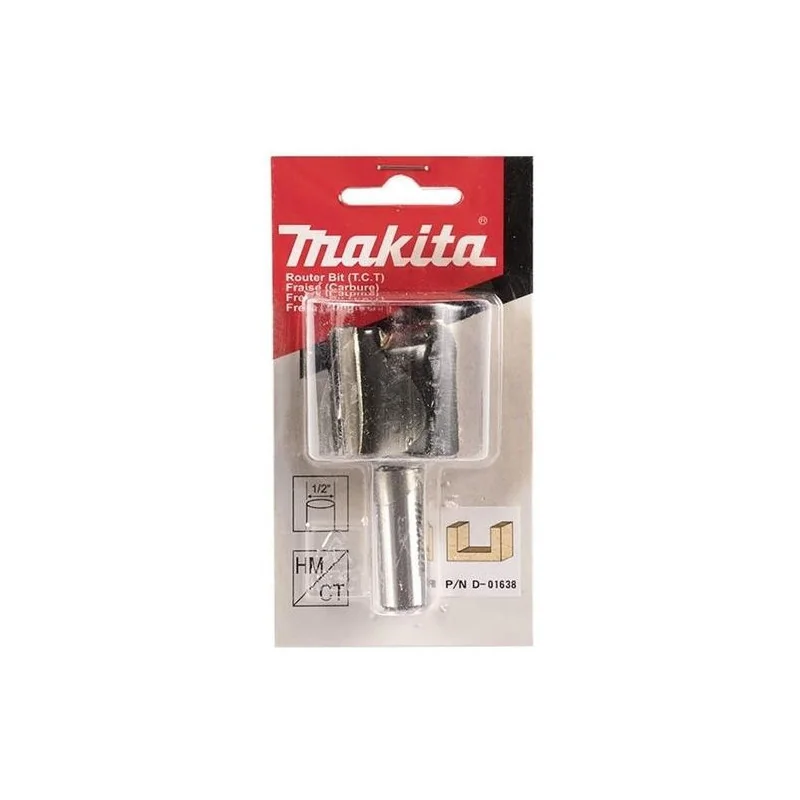 FRESA 1.1/4" X 1.1/4" RECTA 2 FILO TOMA 1/2" D-01638 MAKITA