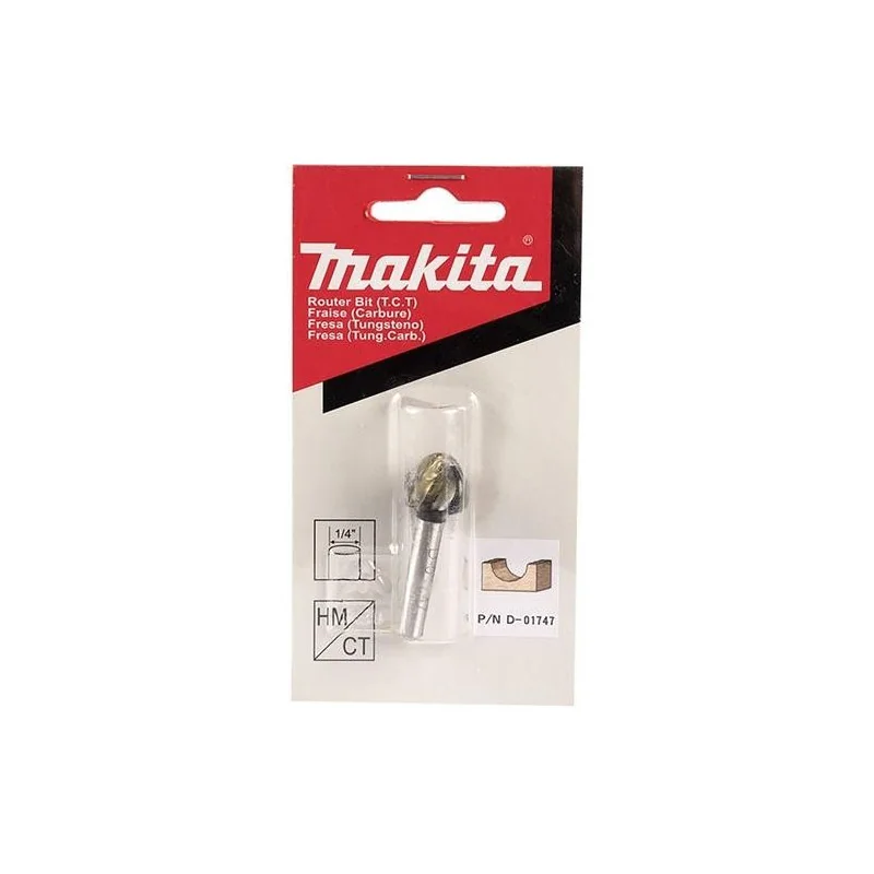 FRESA MEDIA CAÑA 2 FILOS 5/8" X 7/16" EJE 1/4" D-01747 MAKITA