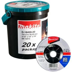 DISCO DESBASTE METAL 4-1/2" (115 X 6 X 22.23) A24R D-18459-20 MAKITA