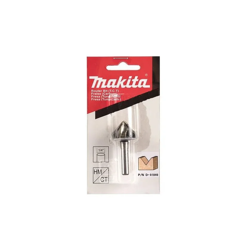 FRESAP/RANURAS EN V2 FILOS90°- 7/8" X 5/8" EJE 1/4 D-01840 MAKITA