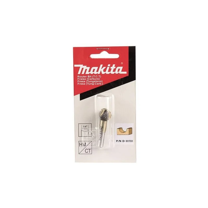 FRESA MEDIA CAÑA 2 FILOS 1/2" X 3/8" EJE 1/4" D-01731 MAKITA