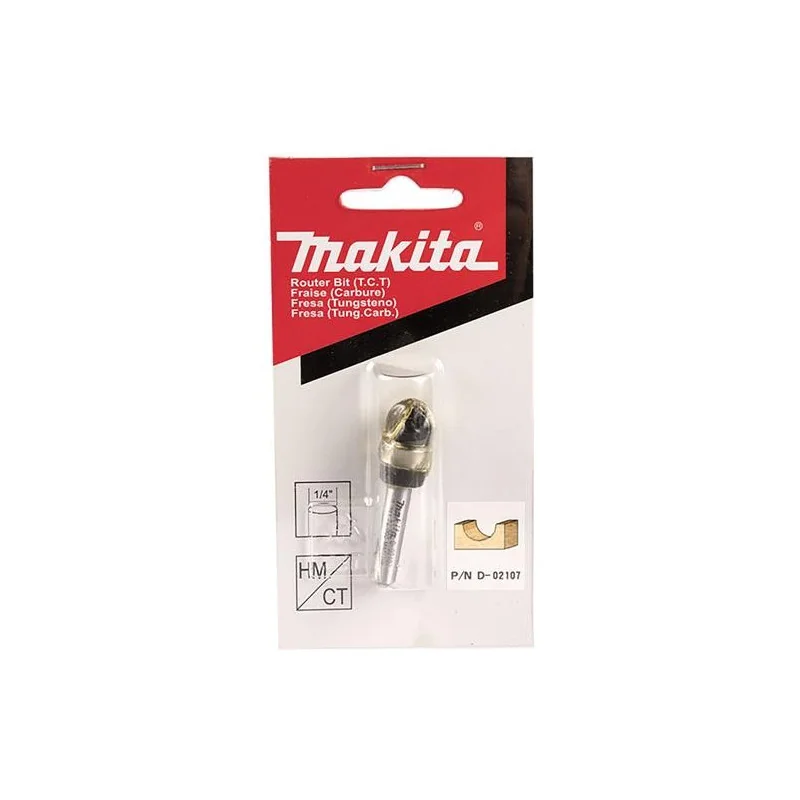 FRESA MEDIA CAÑA 2 FILOS- R1/4" - 1/2" X 3/8"C/ROD D-02107 MAKITA