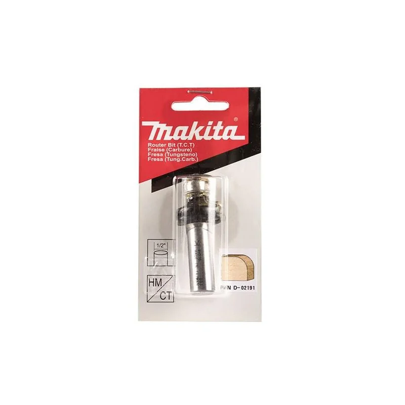 FRESA 1/4 X 1" P/REDONDEAR ESQUINAS TOMA 1/2" D-02191 MAKITA