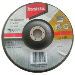 DISCO TRASLAPADO 7" (180 X 22) GR 120 ZIRCON METAL D-53855 MAKITA