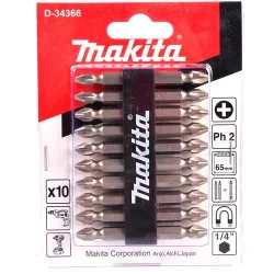 PUNTAS DOBLE MAGNETICO PH 2 (1/4"X66MM) BLISTER 1 D-34366 MAKITA